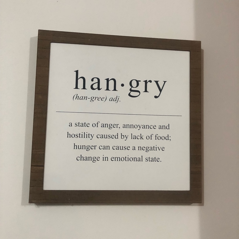 Hangry Sign